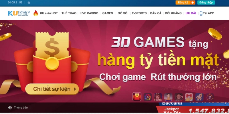 Giao diện Kubet thân thiện, dễ thao tác
