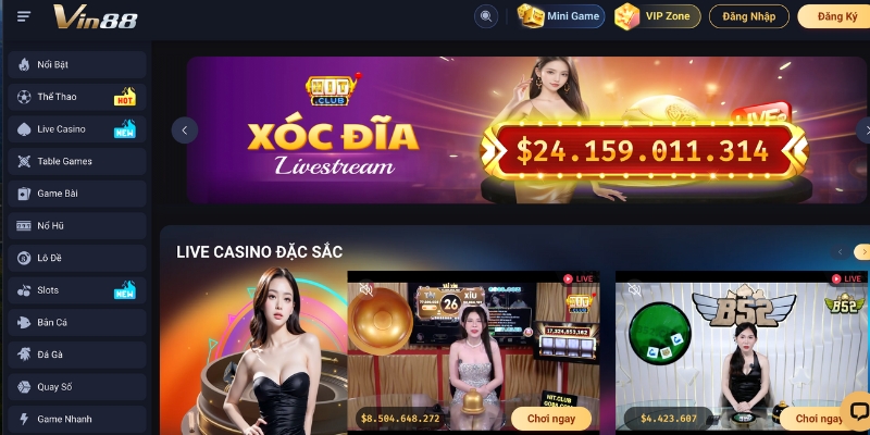 Giới thiệu tổng quan về nhà cái Vin88