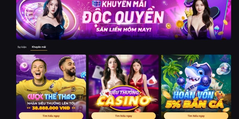 Vin88 cung cấp nhiều ưu đãi độc quyền cho hội viên