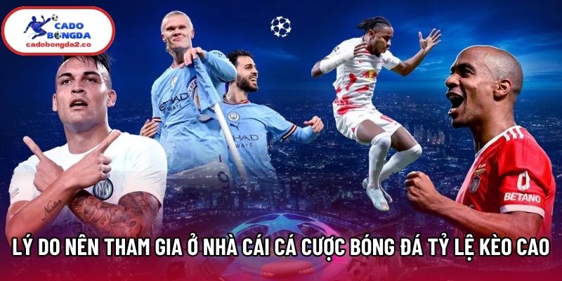 Lý do nên tham gia ở nhà cái cá cược bóng đá tỷ lệ kèo cao