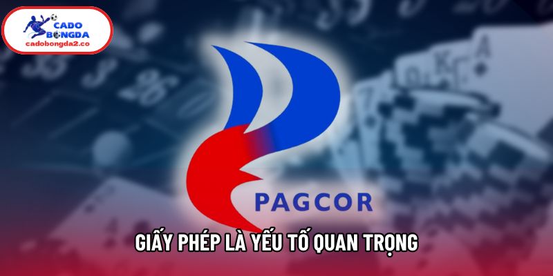 Giấy phép là yếu tố quan trọng
