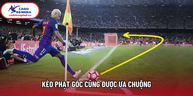 Kèo phạt góc cũng được ưa chuộng